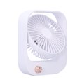 thumbnail image 2 of Portable Fan 60° Up and Down Adjustable Stepless Speed Adjusting Electric Fan USB ChargingWhite, 2 of 14