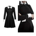 thumbnail image 3 of Conjunto de disfraces de Cosplay de Wednesday Addams, disfraces de fiesta de Carnaval de Halloween para niños adultos, 3 of 3