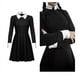 thumbnail image 4 of Conjunto de disfraces de Cosplay de Wednesday Addams, disfraces de fiesta de Carnaval de Halloween para niños adultos, 4 of 4
