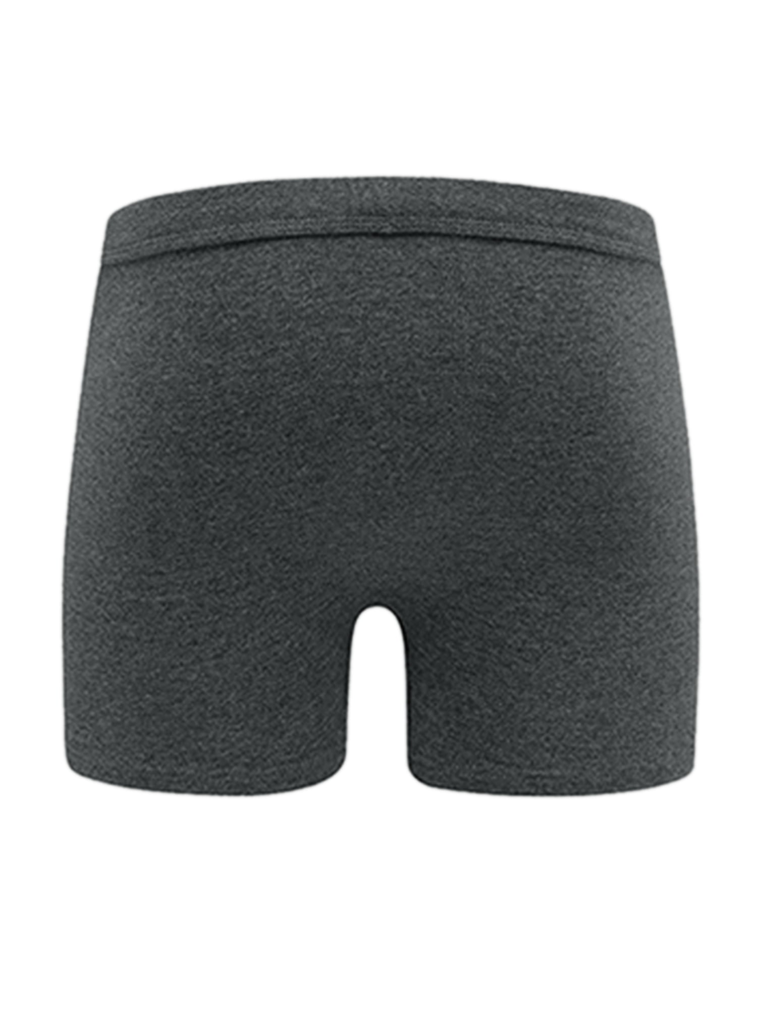 DARING DIVA Men's Big Tall Stretch Waistband Mid-Waisted Underwear 4XL Gray