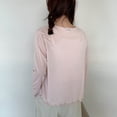 thumbnail image 6 of Women's Summer Casual Loose Fit Long Sleeve Cardigan Sweater Pullover Lightweight Breathable Cover Up Beach Vacation Gift | CSEONE,Pink L, 6 of 9
