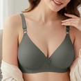 thumbnail image 3 of Byworldtasic Women's Wireless Bra Ribbed Soft Cup Non Padded Comfort Bra, Adjustable Straps Everyday Wear Bralette, 3 of 8