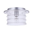thumbnail image 4 of ZA3637-SA Craftmade Lighting Canon - 1 Light Outdoor Flush Mount-6.88 Inch Tall and 11.38 Inch Wide-Satin Aluminum Finish, 4 of 4