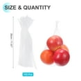 thumbnail image 2 of Paquete de 100 bolsas de malla reutilizables para productos, 30cm/12 pulgadas, bolsas de almacenamiento lavables reutilizables para frutas frescas, verduras y mariscos, blancas, 2 of 5