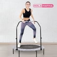 thumbnail image 4 of HolaHatha Trampoline D\'entraînement Physique Pliable avec Poignée Réglable, 40 Po., Blanc, 4 of 6
