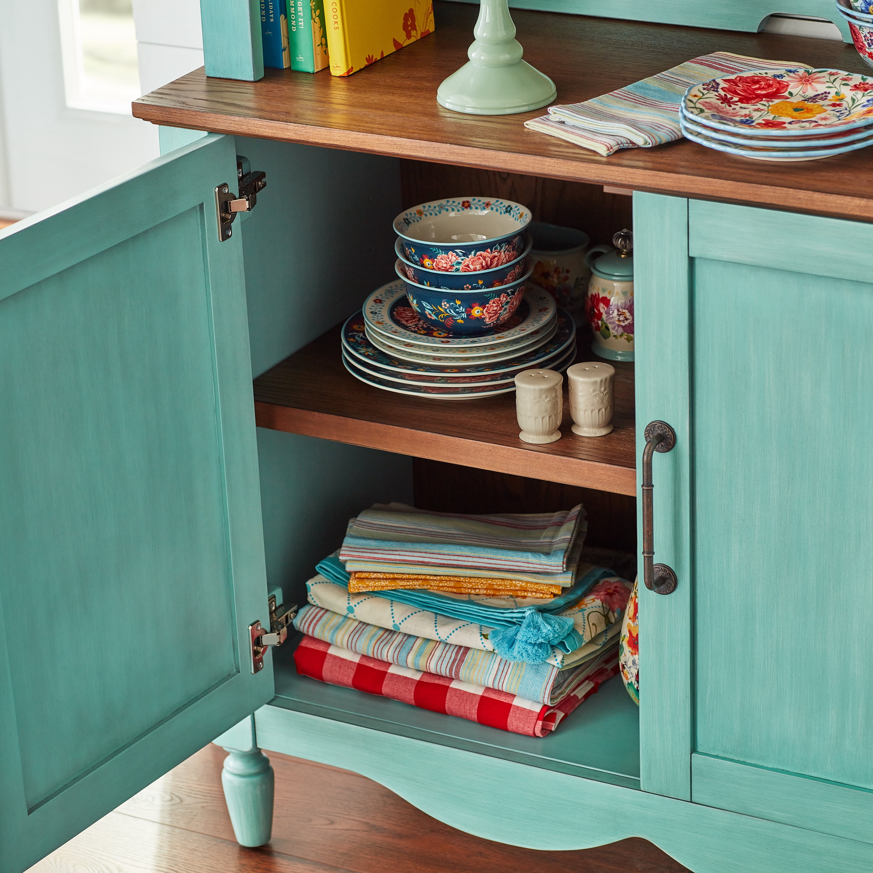 The Pioneer Woman Callie Teal Dining Hutch