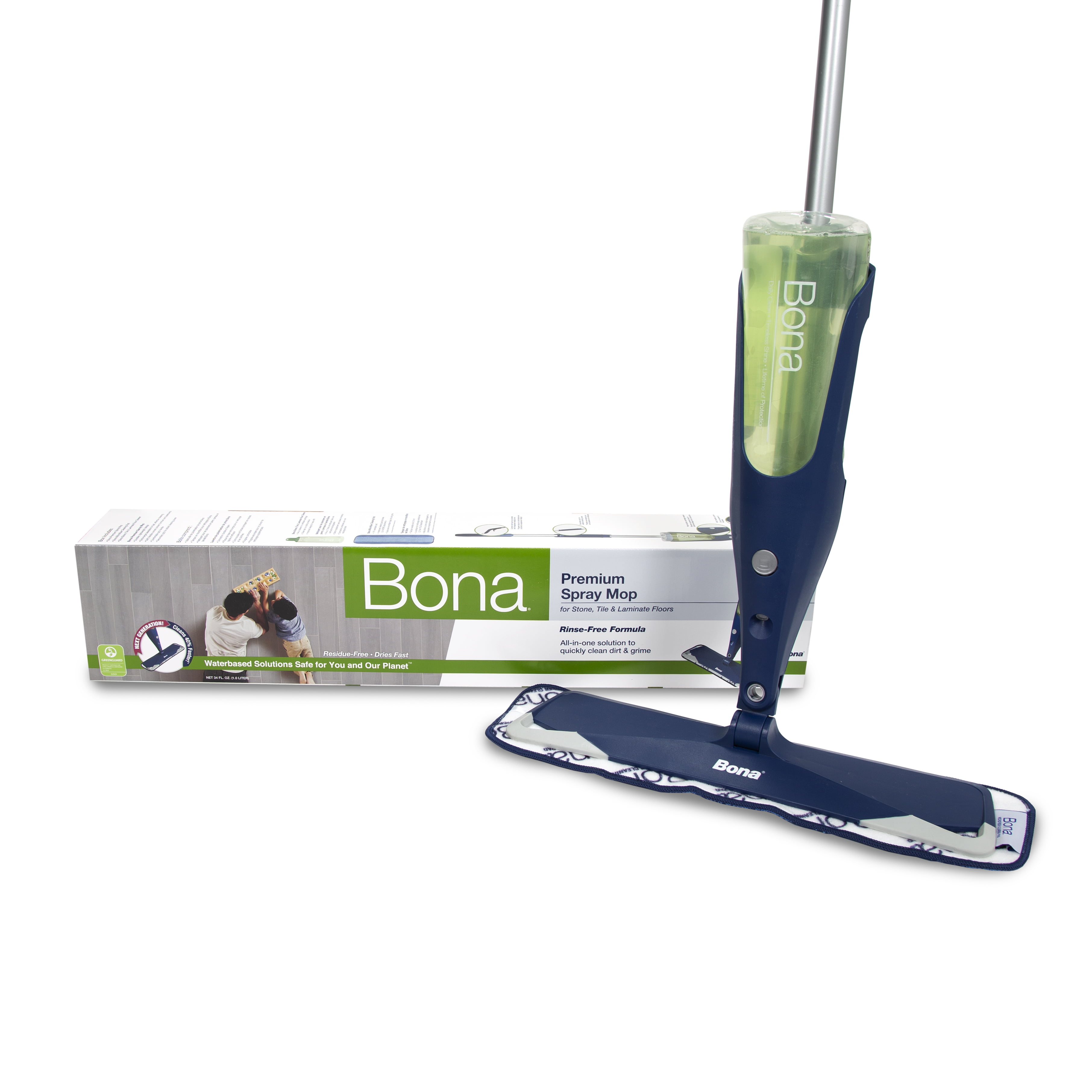 Bona Premium Spray Mop For Hard Surface, Bona Hardwood Floor Mop With Refillable Cartridge