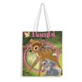 thumbnail image 1 of Bambi Bolso de tela con estampado de lienzo para mujer, bolsa de compras reutilizable y estética, con cremallera interior, regalo para mujer,40*40cm., 1 of 6