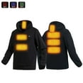thumbnail image 6 of Baqcunre Men's Lightweight Electric Warm Sweatshirt Vest Shake Heating Hooded Sweatshirt,4XL,Mens Heated Jacket,Heated Jackets For Men,Winter Coats For Men,Winter Jackets For Men,,Black, 6 of 7