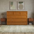 thumbnail image 6 of AFI Northfield Queen Murphy Bed Chest with Mattress and Built-in Charger, Light Toffee, 6 of 21