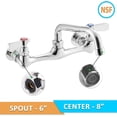 thumbnail image 2 of Commercial Sink Faucet with Center and Swivel Spout, 2 of 4