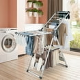 thumbnail image 2 of Costway 2-Layer Space-saving Aluminum Drying Rack Collapsible Clothes Drying Rack, 2 of 10