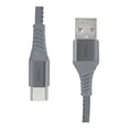 thumbnail image 1 of Cable USB a Tipo C Onn 1.2m Nylon 3A Gris, 1 of 4