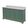 thumbnail image 4 of Harper 72" Double Bathroom Vanity with Sage Green Cabinet and Carrara Marble Top, 4 of 6