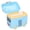 Blue, variant on Nieyigj Baby Travel Milk Powder Box Safe Sealing Moist Proof Portable Formula Storage Dispenser with Handle and Spoon for Infant Toddler Feeding, Reddish Orange, 1 Count