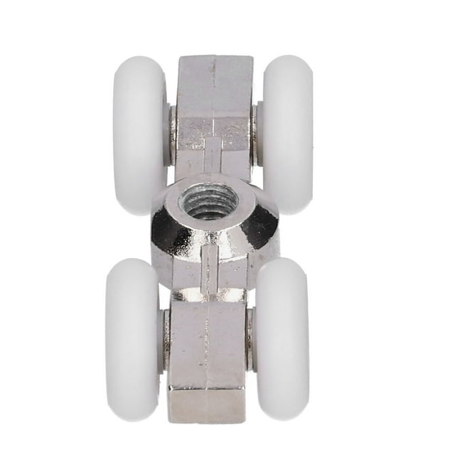 Roue de Porte de Douche, Installation Facile Rouleau de Porte de Douche Accessoires Complets Alliage de Zinc Premium Résistant à l'Usure pour Meubles pour Baignoires
