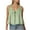 Green-1, variant on Women Lace Trim Vest Tank Tops Crewneck Semi Sheer Tie Button Front Crop Y2K Going Out Tops Casual Cute Summer Sleeveless Blouse