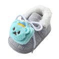 thumbnail image 2 of Dakaela 3M-12M Baby Cotton Shoes Cute Bear Warm Soft Winter First Walking Shoes Indoor Outdoor House Booties, 2 of 5