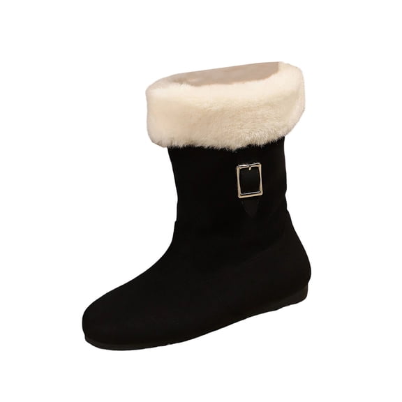 hzomhy Womens Snow Boots Warm Lining Thick Sole for Cold Weather Casual Daily Indoor and Outdoor Wear