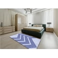 thumbnail image 5 of Ahgly Company Machine Washable Indoor Rectangle Transitional Heavenly Blue Area Rugs, 7' x 9', 5 of 7