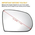 thumbnail image 3 of Unique Bargains Right Passenger Side Rearview Mirror Glass Replacement Heated White Glass Fit for JEEP GRAND CHEROKEE, 3 of 6