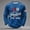 Blue, variant on 250 Anniversary USA Sweatshirt Men American Flag Sweatshirt Long Sleeve Waffle 250th Anniversary Shirt