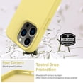 thumbnail image 6 of Compatible with iPhone 15 Pro Max Case with Screen Protector,Upgraded Liquid Silky Soft Silicone Cover,Fashionably  for Men Women Girls,Protective Phone Case 6.7",Yellow, 6 of 12