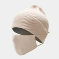 thumbnail image 4 of CoCopeaunt Creative New Men’S Knitted Cap Mask Two-Piece Set, Winter Outdoor Travel Warm Mask Cap, 4 of 6