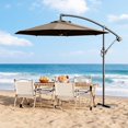 thumbnail image 1 of CazToi Parasol Déporté de Patio 10 Pieds, Parasol Suspendu Extérieur Décentré, Base Non Incluse, 1 of 8