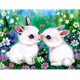 thumbnail image 1 of 5D DIY diamante pintura conejos completo redondo taladro mosaico decorativo dibujo regalo Likrtyny Arte deco, 1 of 9
