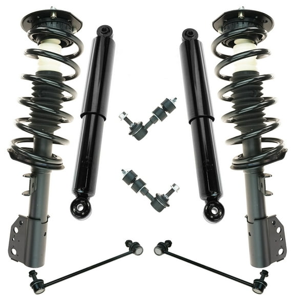 TRQ 8 Piece Suspension Kit Strut Assemblies Shock Absorbers Sway Bar End Links SKA34364
