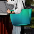 thumbnail image 7 of Daiia Green Turquoise Teal Beach Travel Bag - Water-Resistant Beach Bag, Lightweight Tote with 7 Pockets for Women and Men - Gym,Pool,Camping,Reusable Grocery Bag, 7 of 7