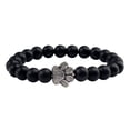 thumbnail image 3 of SIfdSeng Cat Footprint Color Natural Stone Elastic Bracelet Unisex Rhinestone Bracelet Yoga Bracelet Chakra Bracelet Color Beaded Bracelet Star Natural Stone Bracelet Bracelets for Women, 3 of 3