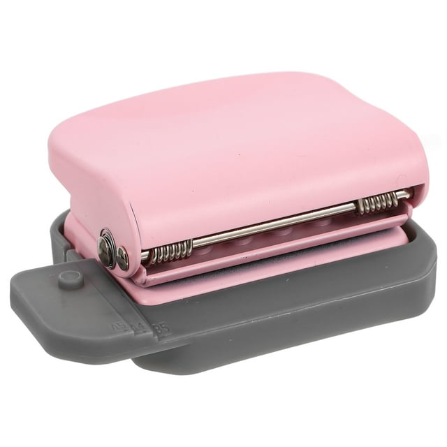 Portable 6-Hole Puncher for Paper Crafts Small Hole Punch Tool for Tags Circle Punch for Handbooks Manual Paper Puncher for Crafting