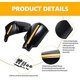 thumbnail image 4 of Protectores de mano para motocicleta, protectores de mano universales para manillar de 7/8", protector contra el viento y el frío, deflectores de parabrisas (2 piezas, negro) TUNC Sencillez, 4 of 5