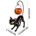 thumbnail image 3 of VAIFTILNO Halloween Decorations, 9.8in Black Cat Candy Bowl, Pumpkin Candy Jar Fall Decor, Cat Figurines for Mantel, Shelf, Outdoor Indoor Decor, 3 of 7
