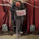 thumbnail image 5 of Decorar Lámpara colgante de inducción fantasma, decoración de calabaza embrujada de terror con letrero de advertencia Yulucky, 5 of 9