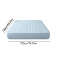 thumbnail image 3 of Quilted Waterproof Bed Cover Set - Ice Silk Mattress Protector, Breathable Cooling Topper, Sky Blue, JKODE, 3 of 8