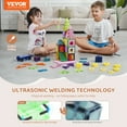 thumbnail image 2 of VEVOR Magnetic Tiles Magnetic Building Toy 121 PCS Magnet Blocks for Kids 3D Set, 2 of 9