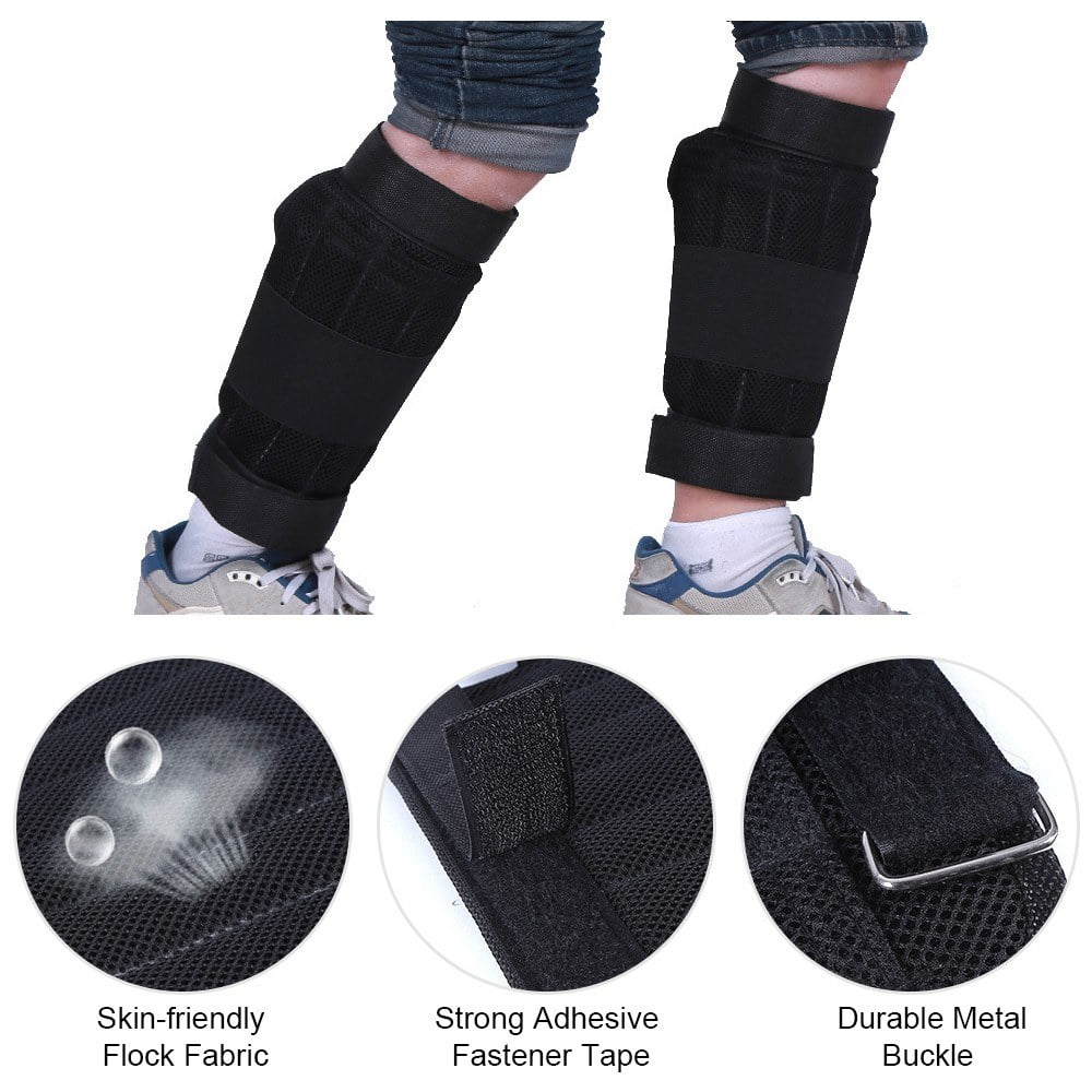 Adjustable Ankle Weights for Strength Training 1kg 2kg 3kg 2 Pack
