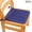 Navy Blue, variant on 2 Pack Square Garden Chair Pads Seat Cushion, 15 x 15 Inch Outdoor Cushions for Bistro Patio Dining Chairs, Thick Foam Padding with Non Slip Ties and Water Resistant Fabric