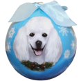 thumbnail image 1 of White Poodle Christmas Ball Ornament - OS, 1 of 1