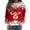 Red, variant on SRZYMJ Women's Long Sleeve Crewneck Graphic Sweatshirt Festive Reindeer Holiday Pullover Soft Cozy Winter Top Casual Comfort Wear