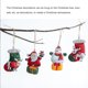 thumbnail image 4 of Wosthever Decoración colgante de Navidad portátil para el hogar, oficina, árbol de Navidad, ventana, puerta, adorno para interiores y Kits de decoración para fiestas Calcetín navideño rojo, 4 of 5
