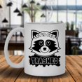 thumbnail image 2 of Raccoon Let's Get Trashed Coffee Mug, Novelty Coffee Mug, Cup 11 oz, 2 of 3