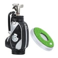 thumbnail image 5 of Desktop Golf Pen Set 3 Ballpoint Pens and Mini Bag Zinc Alloy Golf Pen Bag with BaseBlack Silver, 5 of 8