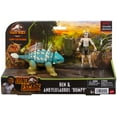 thumbnail image 6 of Jurassic World Human & Dino Pack Ben & Ankylosaurus Bumpy Figures, 4 Year Olds & Up, 6 of 6