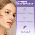 thumbnail image 2 of Evanesce Soft Matte Cream Concealer, Evanesce Soft Matte Cream Foundation, Waterproof Foundation, Full Coverage, Hydrating Long-Lasting Concealer (Ivory, One Size), 2 of 6