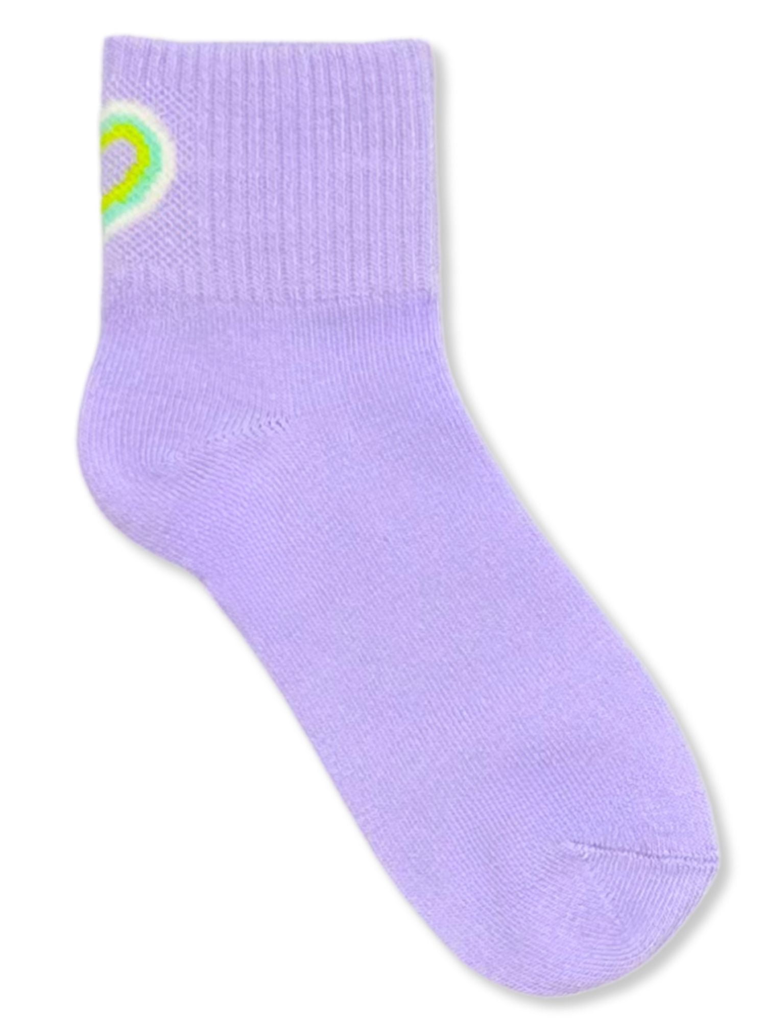 Wonder Nation, Girls Ankle Icon Socks, 10-Pack, Sizes S-L