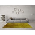 thumbnail image 3 of Ahgly Company Indoor Square Oriental Yellow Industrial Area Rugs, 7' Square, 3 of 4